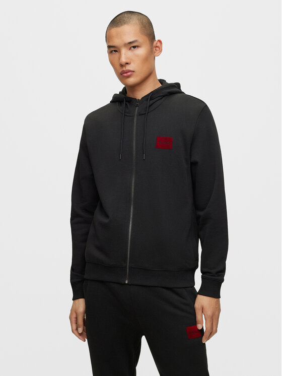 HUGO Hugo Felpa Daple_V 50501016 Nero Regular Fit
