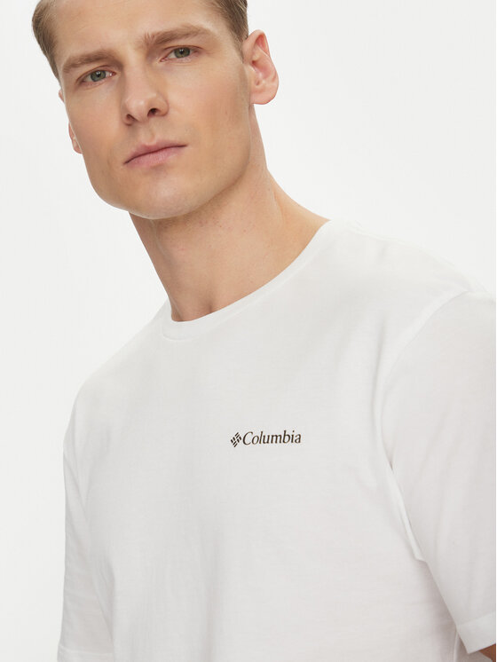 Columbia Columbia T-krekls Barton Springs™ 2058331 Balts Regular Fit
