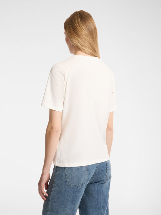 Elena Mirò Elena Mirò T-shirt G277Z000445N011 Bianco Regular Fit