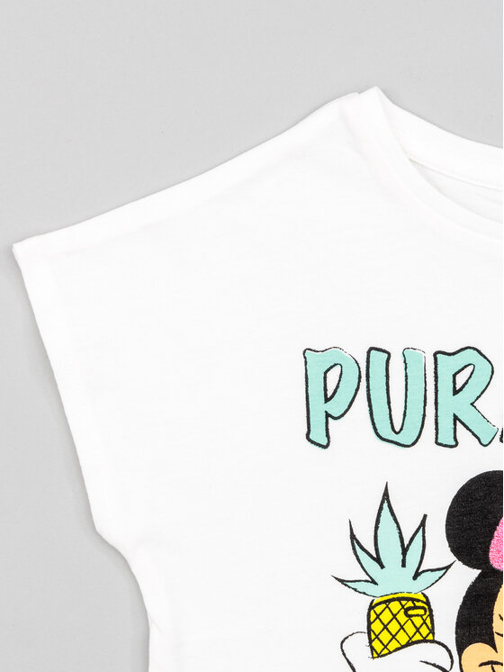 Zippy Zippy Completo T-shirt e pantaloncini Myszka Minnie ZKGAP0602 23004 Bianco Regular Fit