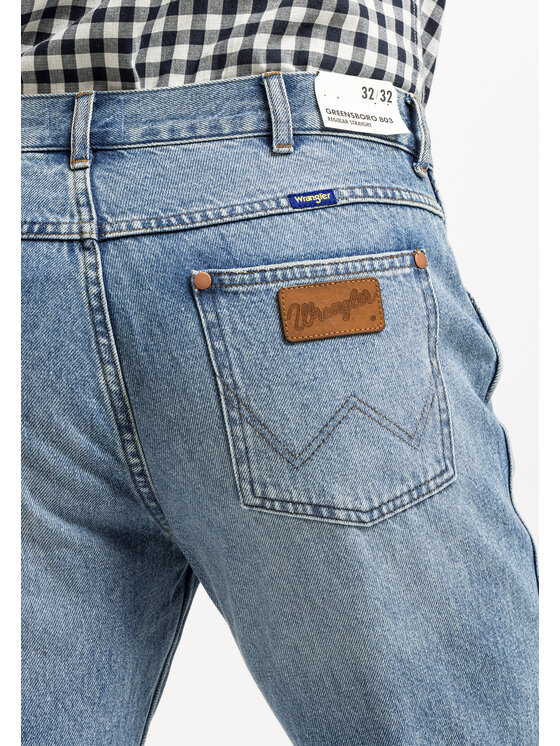 Wrangler Wrangler Jeansy GREENSBORO Niebieski Straight Fit