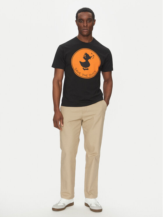Save The Duck Save The Duck T-krekls DT0825M BESY20 Melns Regular Fit