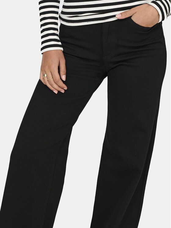 ONLY ONLY Jeans Madison 15301338 Schwarz Wide Leg
