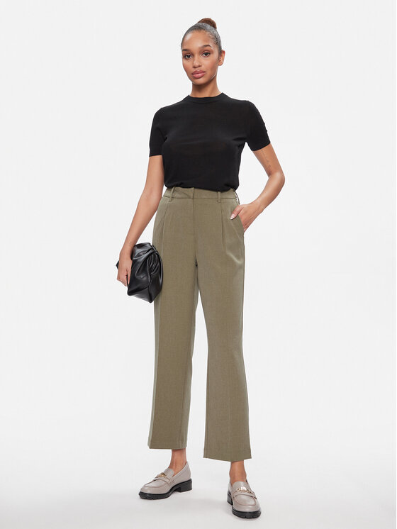 Vero Moda Vero Moda Riidest püksid Britney 10299824 Beež Tapered Fit