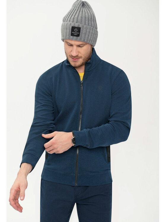 Volcano Volcano Bluza B-ROLDI Niebieski Regular Fit
