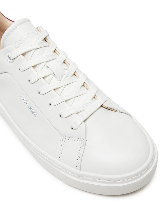 Calvin Klein Calvin Klein Laisvalaikio batai Cupsole Lace Up W/Ml Lth HW0HW02201 Balta