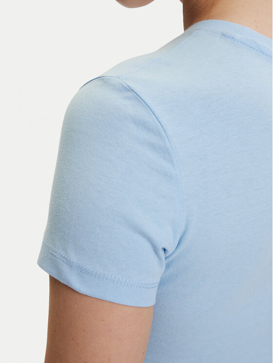 Tommy Jeans Tommy Jeans T-krekls DW0DW18398 Gaiši zila Slim Fit