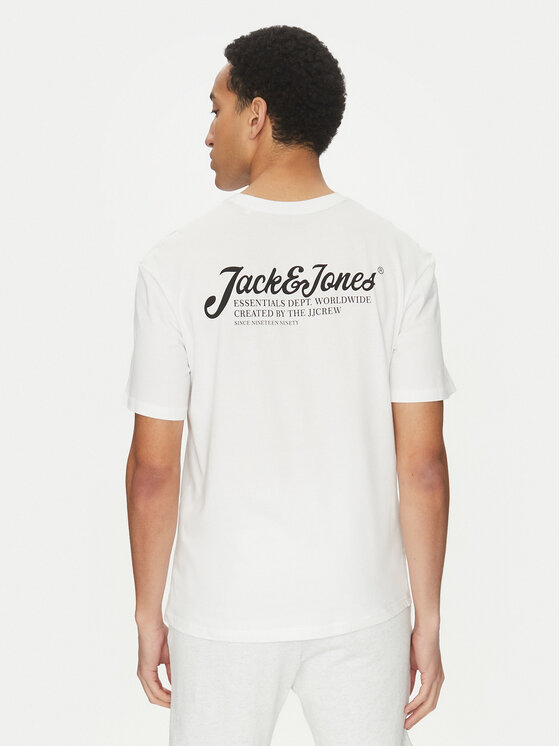 Jack&Jones Jack&Jones Set majica, sportske kratke hlače Beau 12277466 Bijela Relaxed Fit
