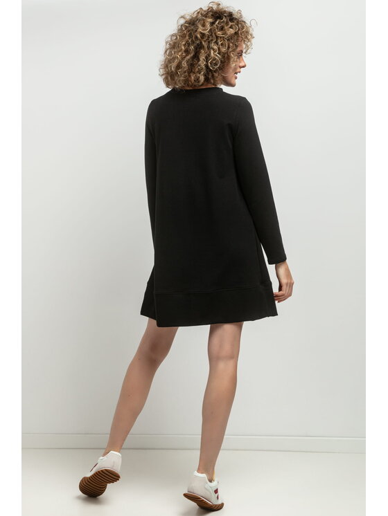 Tessita Tessita Sukienka codzienna MMM36 Czarny Relaxed Fit