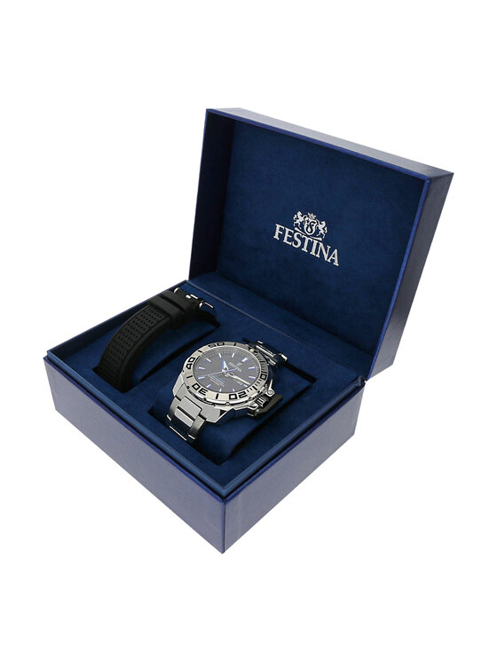 Festina Festina Zegarek F20665-3 Srebrny