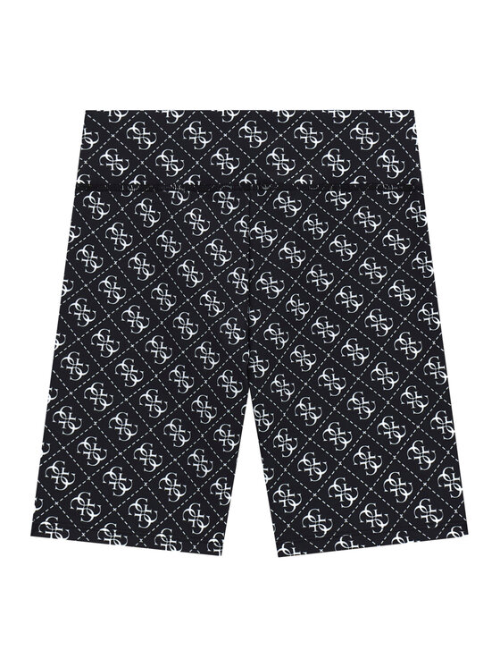 Guess Guess Спортни шорти J6RD02 MC01P Черен Slim Fit