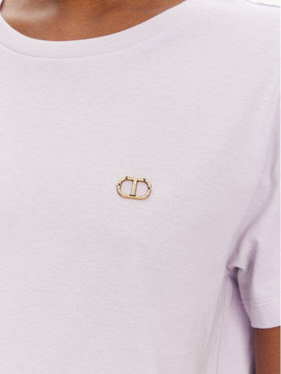 TWINSET TWINSET T-shirt 251TT2040 Ljubičasta Regular Fit
