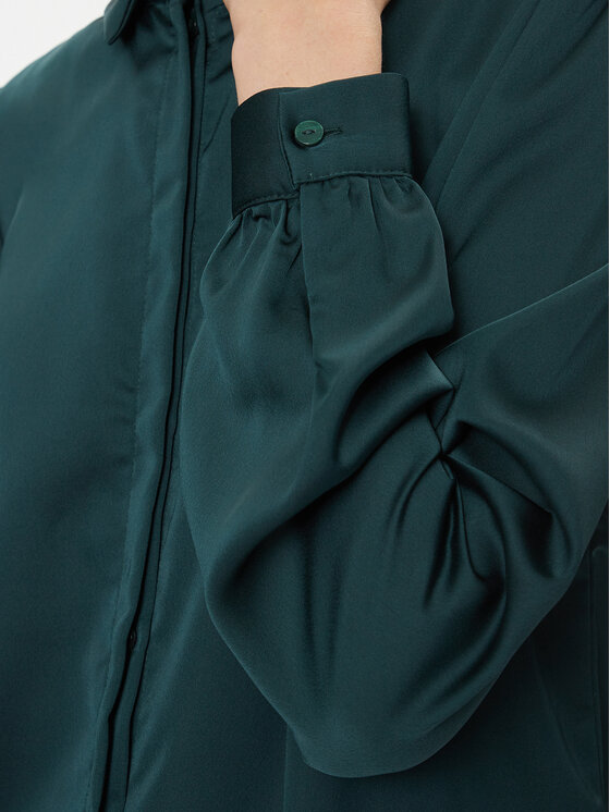 Vila Vila Camicia 14063320 Verde Regular Fit