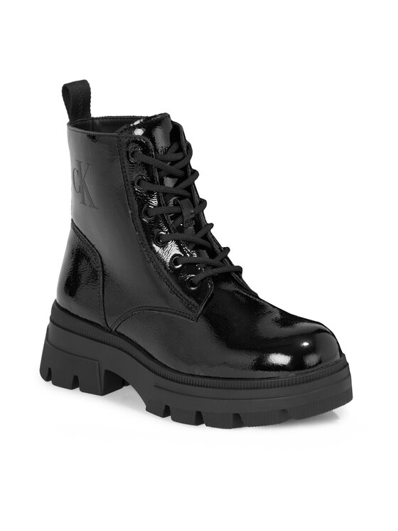 Calvin Klein Jeans Calvin Klein Jeans Scarponcini Chunky Combat Laceup Boot Wn YW0YW01265 Nero