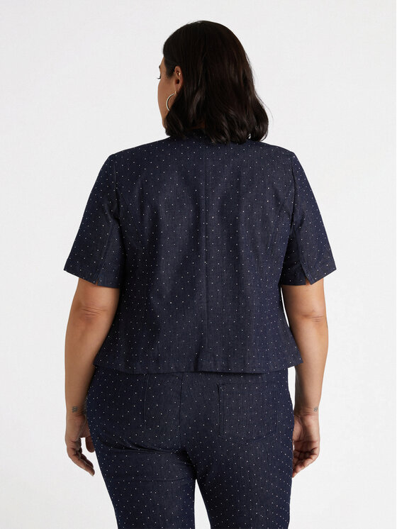 Fiorella Rubino Fiorella Rubino Giacca outdoor Q516T000195N034 Blu Boxy Fit