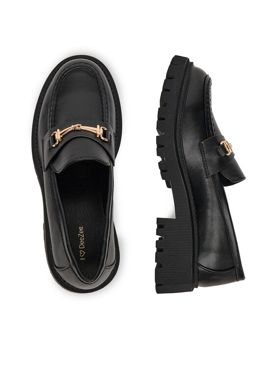 DeeZee DeeZee Loafersy 13027-12 Czarny