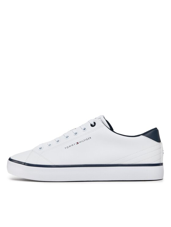 Tommy Hilfiger Tommy Hilfiger Sneakersy Th Hi Vulc Core Low Leather FM0FM05041 Bílá