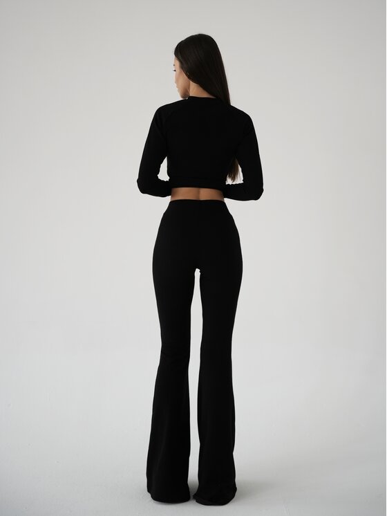 MissDenim MissDenim S dlouhým rukávem Cozy Černá Second Skin Fit