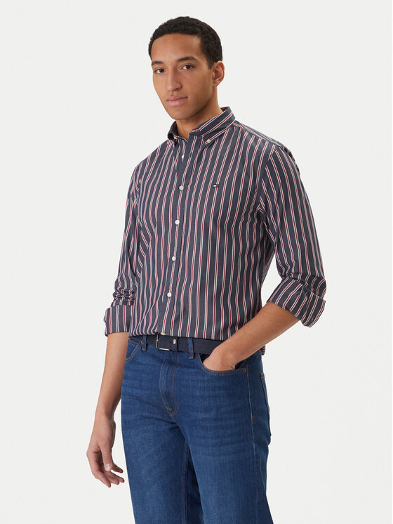 Tommy Hilfiger Cămașă MW0MW42441 Bleumarin Regular Fit