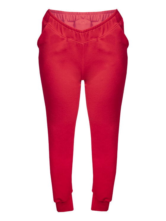 DKaren Sport DKaren Sport Spodnie dresowe Seattle Czerwony Classic Fit