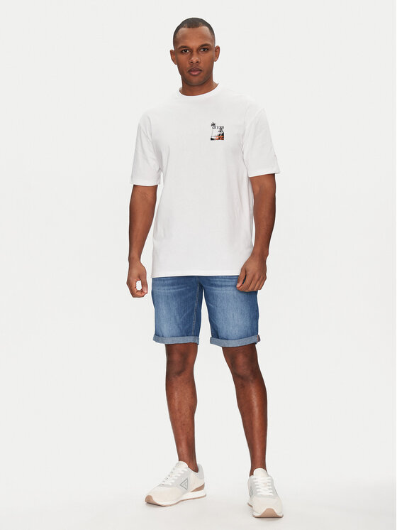 Guess Guess T-krekls F5GI10 I3Z14 Balts Oversize