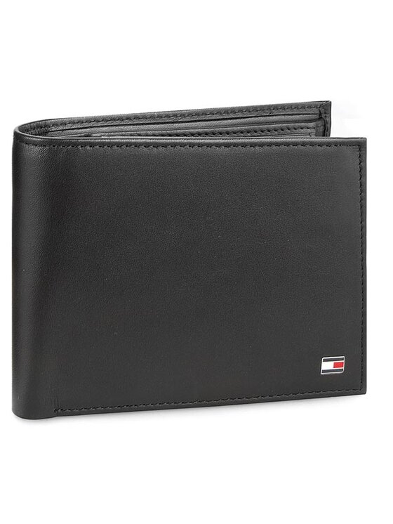 Portofel Mare pentru Bărbați Tommy Hilfiger Eton Cc Flap And Coin Pocket AM0AM00652 Negru