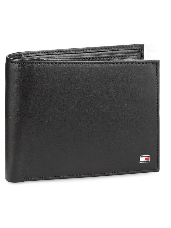 Tommy Hilfiger Tommy Hilfiger Peněženka Eton Cc Flap And Coin Pocket AM0AM00652 Černá