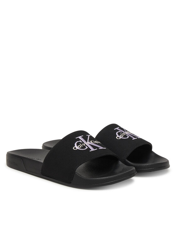 Calvin Klein Calvin Klein Чехли Ess Slide Cv HW0HW02958 Черен