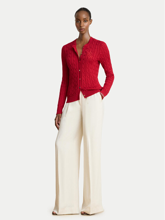 LAUREN RALPH LAUREN LAUREN RALPH LAUREN Kardigan 200P14040503 Czerwony Regular Fit