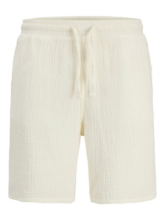 Jack & Jones Jack & Jones Šortky z materiálu Jaiden 12274758 Bílá Relaxed Fit