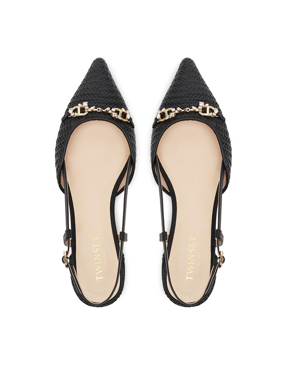 TWINSET TWINSET Sandaalid 251TGT052 Must