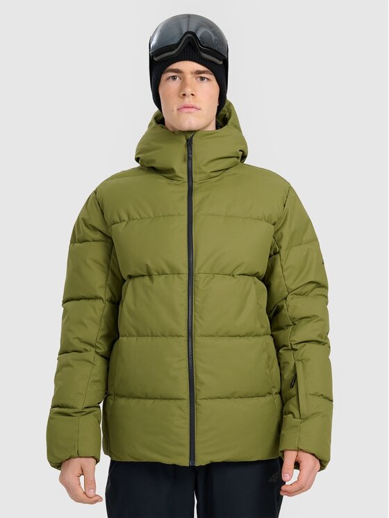 4F 4F Kurtka narciarska SKIWEAR Khaki Regular Fit