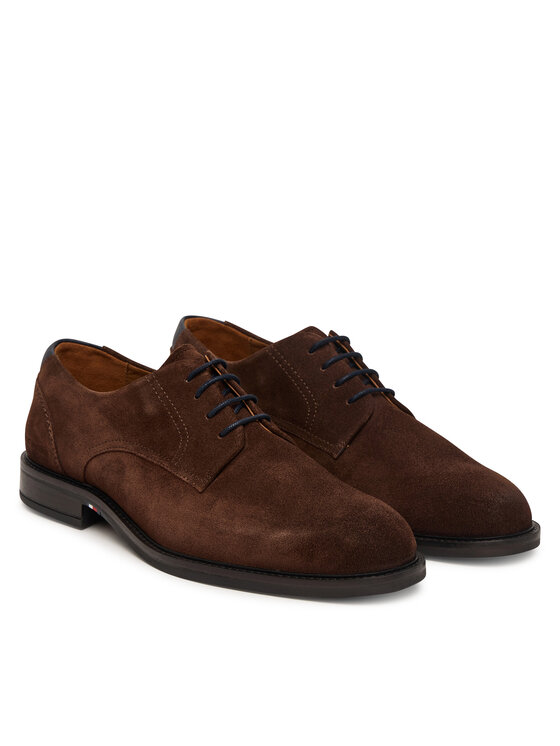 Tommy Hilfiger Tommy Hilfiger Poolsaapad Corporate Dressy Suede Shoe FM0FM05969 Tumepruun