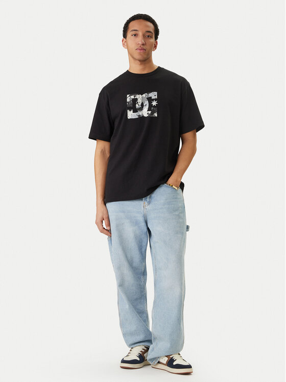 DC Shoes DC Shoes Marškinėliai Star Filled EDYZT04348 Juoda Regular Fit