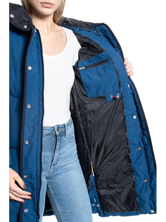 Lee Lee Giacca da donna LONG PUFFER Blu Regular Fit