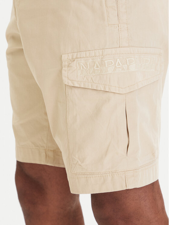 Napapijri Napapijri Stoffshorts NP0A4HOT Beige Regular Fit