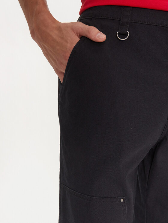 Champion Champion Stoffhose 220506 Schwarz Straight Leg