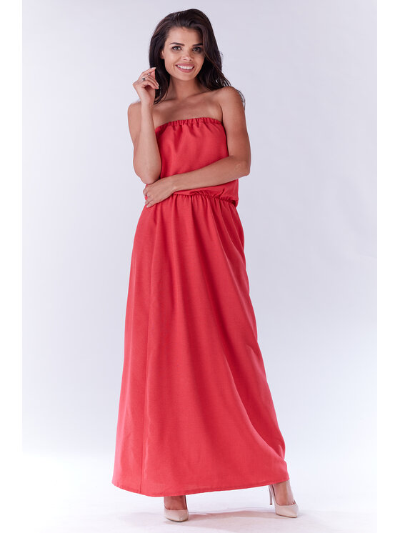 Infinite You Infinite You Sukienka letnia M135 Fioletowy Basic Fit