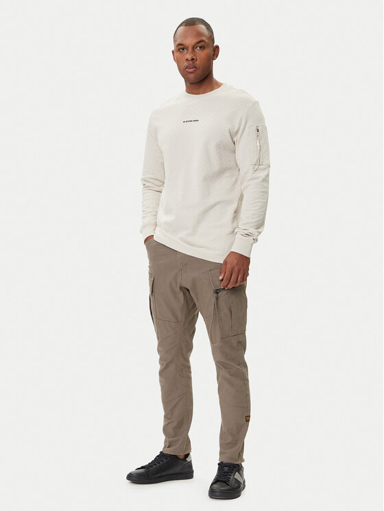 G-Star Raw G-Star Raw Тениска с дълъг ръкав Checquard D26033-D965 Бежов Regular Fit