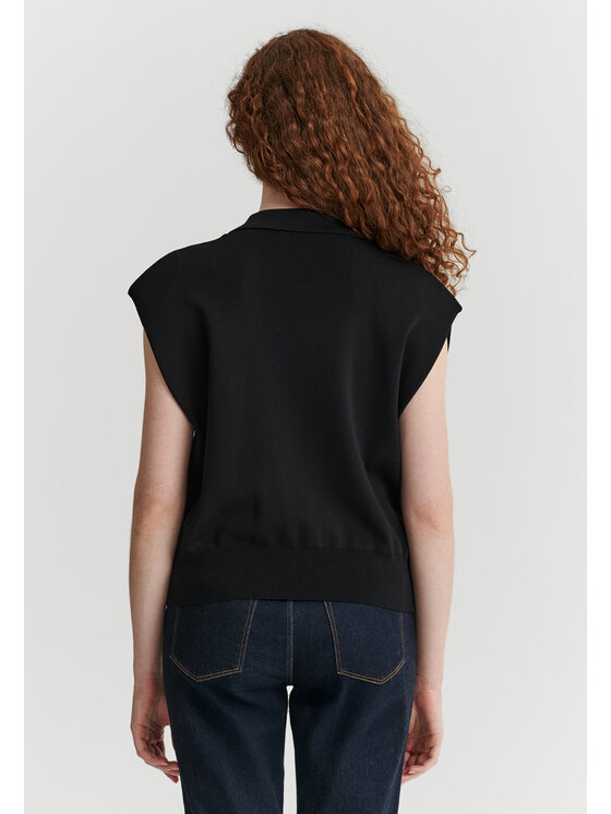 TATUUM TATUUM Kamizelka LASI Czarny Loose Fit