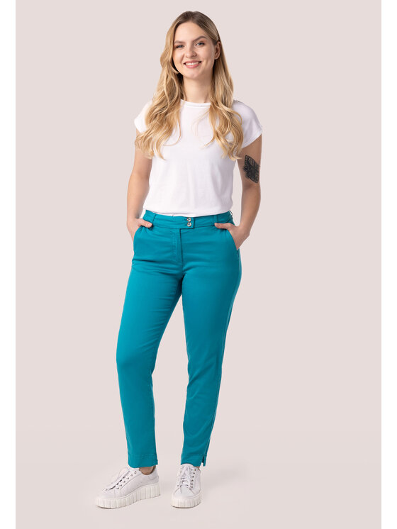 QUIOSQUE QUIOSQUE Bavlnené nohavice QUIOSQUE 3OM003804 Modrá Regular Fit