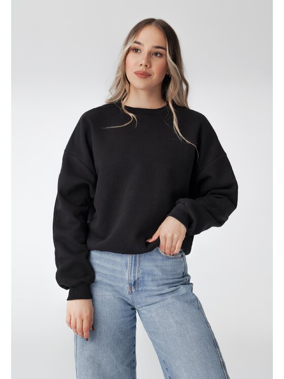 LAURELLA LAURELLA Mikina 1TU003 Černá Regular Fit