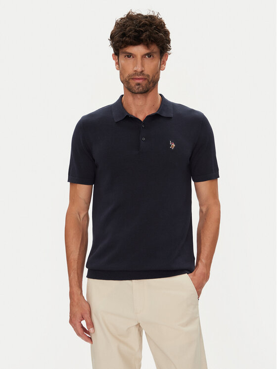 U.S. Polo Assn. U.S. Polo Assn. Polo MUP3709 Granatowy Regular Fit