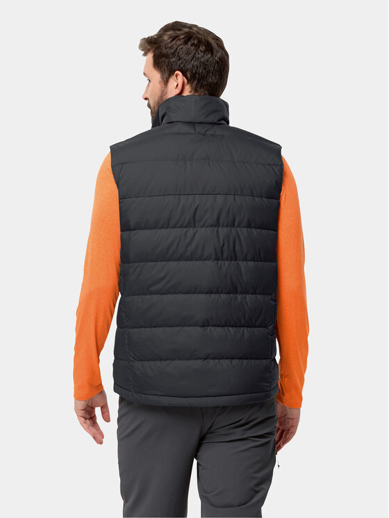 Jack Wolfskin Jack Wolfskin Vestă Ather Down Vest 1207691 Negru Regular Fit