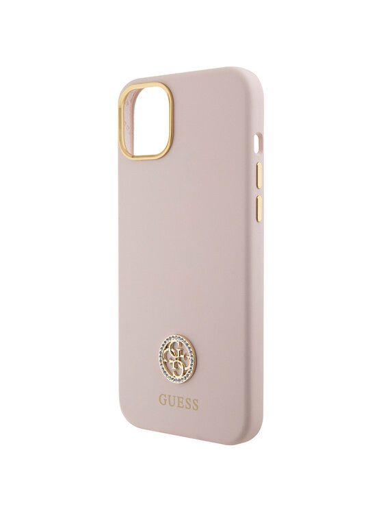 Guess Guess Etui na telefon iPhone 15 Różowy
