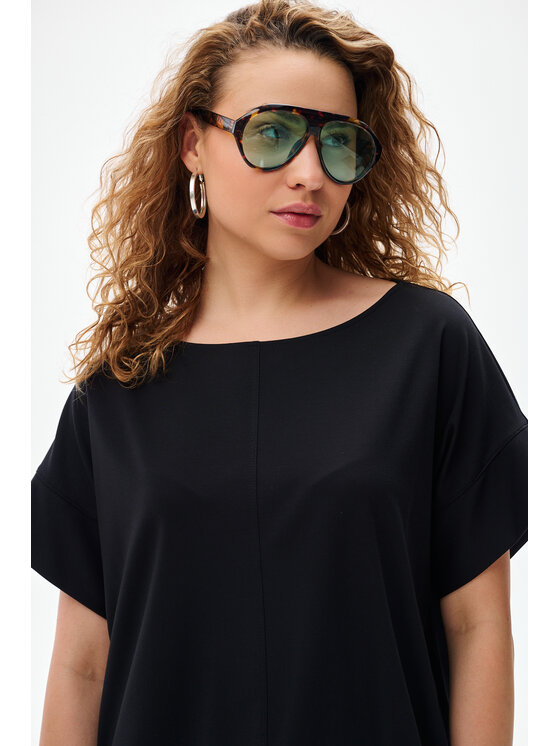 blue shadow blue shadow Tunika Elira Czarny Regular Fit
