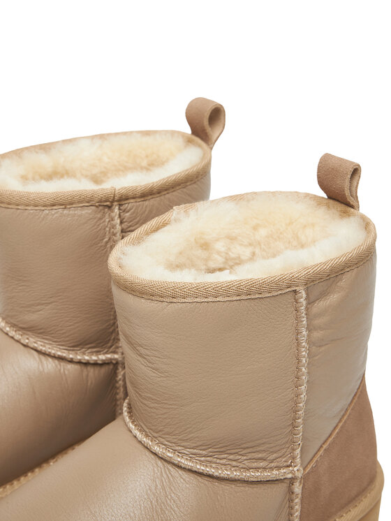 EMU Australia EMU Australia Stivali da neve Stinger Mini Flatform Leather W13189 Beige