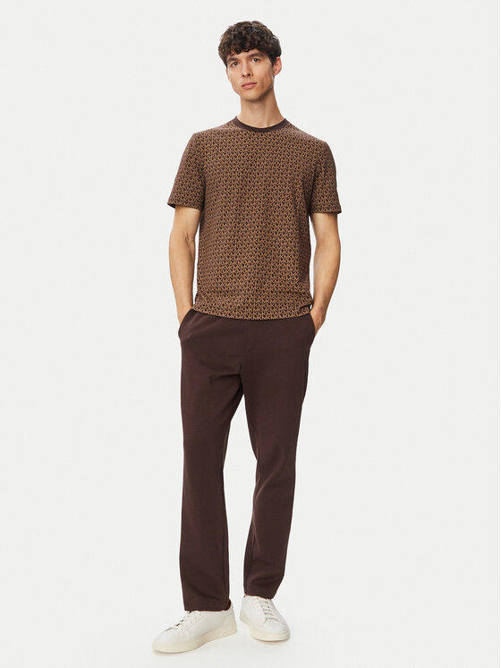 MICHAEL Michael Kors MICHAEL Michael Kors T-Shirt CS5529A5KS Dunkelbraun Regular Fit