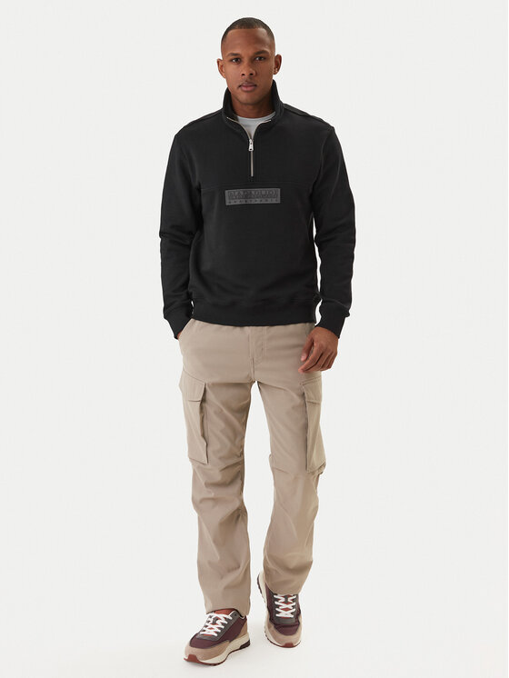 Napapijri Napapijri Mikina B-Box NP0A4H96 Černá Relaxed Fit
