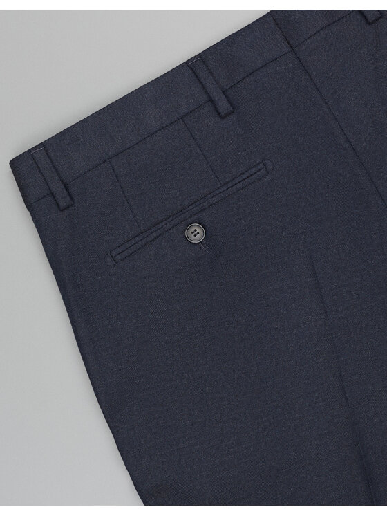 Borgio Borgio Spodnie garniturowe zogno Granatowy Slim Fit